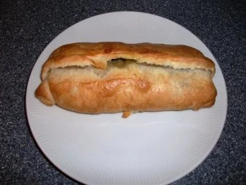 Lachs in Spinat-Blätterteig - Rezept