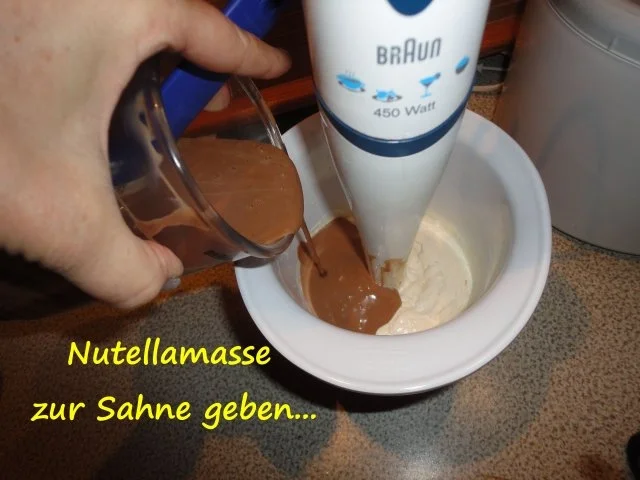 Rezept: Eis: Nutella Sahne Eiscreme Bild Nr. 6 Eis: Nutella Sahne Eiscreme - Rezept - Bild Nr. 6