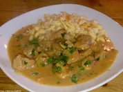 Gulasch in Pfefferrahm - Rezept