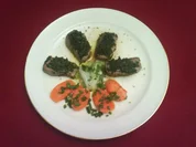 Lammfilet à la Charles mit Karotten und Frühlingszwiebeln - Rezept