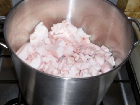 "Oma - Friede`s" selbstgemachtes Flomenschmalz, mit extra "Jreewen". (Rzpt. um 1840) - Rezept - Bild Nr. 4