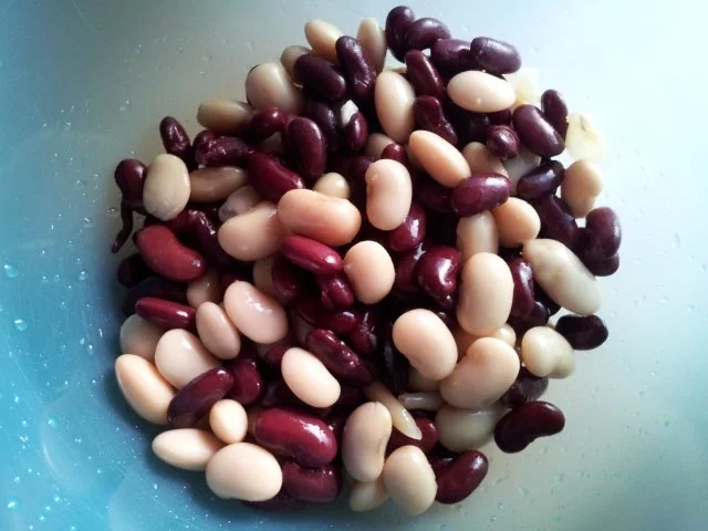 Salat von weißen Riesen-und Kidneybohnen süß-sauer - Rezept - Bild Nr. 2