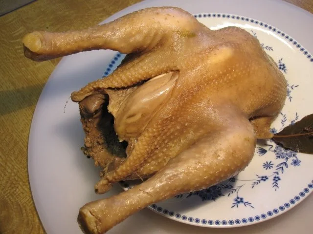 Rezept: Salat vom Suppenhuhn - ohne Mayonnaise ... Bild Nr. 2 Salat vom Suppenhuhn - ohne Mayonnaise ... - Rezept - Bild Nr. 2