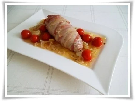 Rezept: Schweinefilet im Salbei-Speckmantel Bild Nr. 3 Schweinefilet im Salbei-Speckmantel - Rezept - Bild Nr. 3