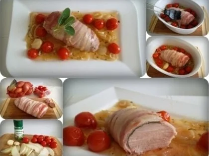 Rezept: Schweinefilet im Salbei-Speckmantel Bild Nr. 20 Schweinefilet im Salbei-Speckmantel - Rezept - Bild Nr. 20