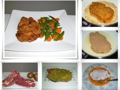 Nackenkotelett mit Kiwi mariniert. - Rezept - Bild Nr. 3