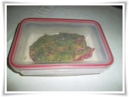 Nackenkotelett mit Kiwi mariniert. - Rezept - Bild Nr. 9