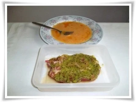 Nackenkotelett mit Kiwi mariniert. - Rezept - Bild Nr. 11