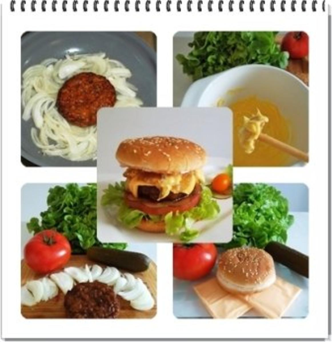 Hamburger mit Kraussalat und selbst hergestellter Mayonnaise. - Rezept - Bild Nr. 2
