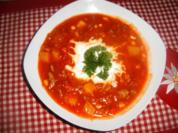 Hack-Senf-Suppe - Rezept