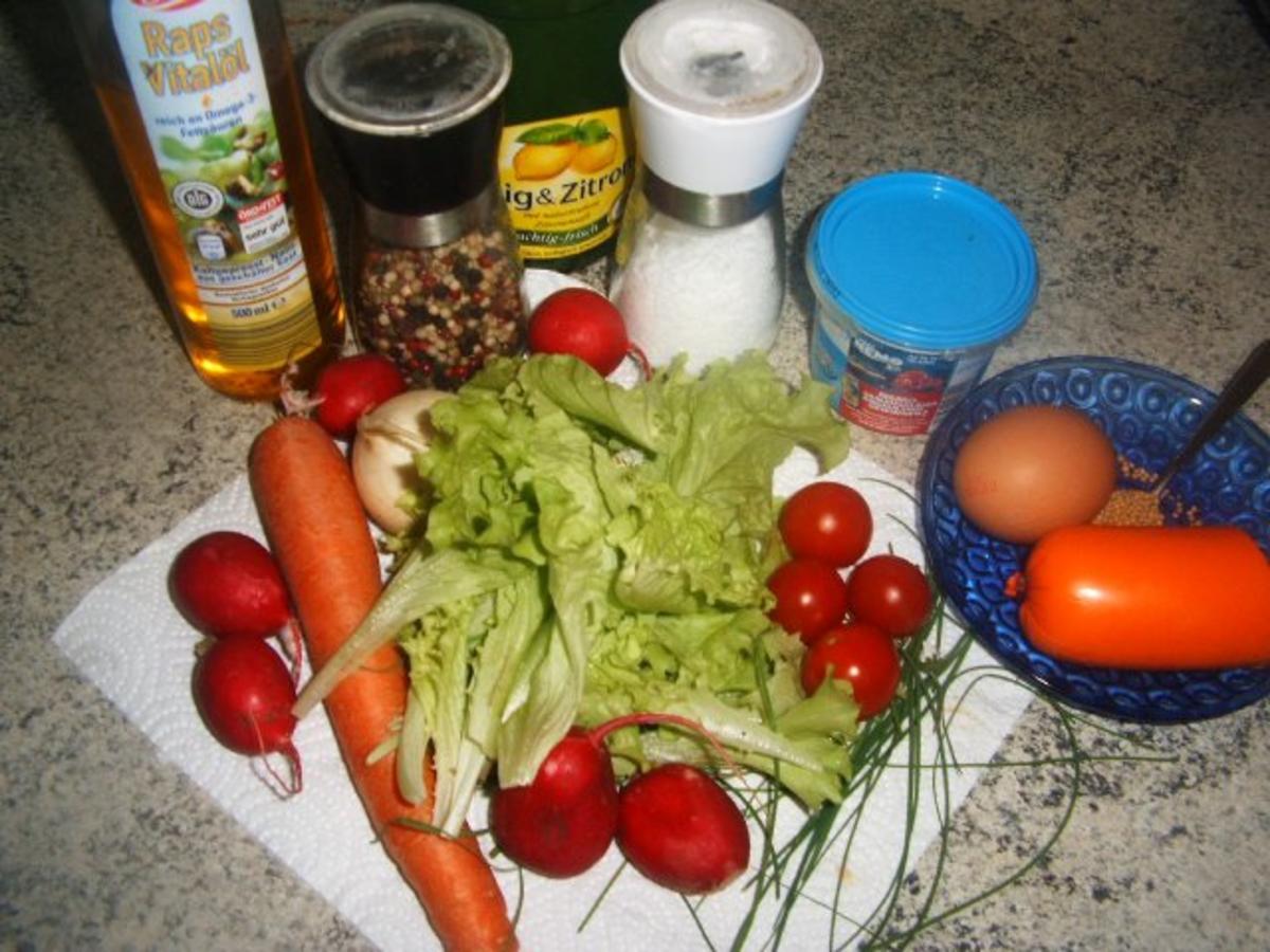 Bunter Salat mit Fleischwurst - Rezept - Bild Nr. 2
