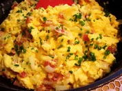 Rührei mit Speck und Zwiebeln ... - Rezept