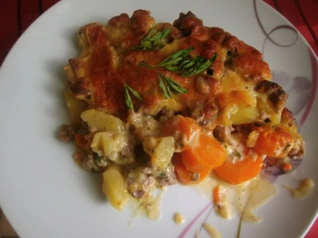 Karotten  - und - Kartoffel - Gratin - Rezept