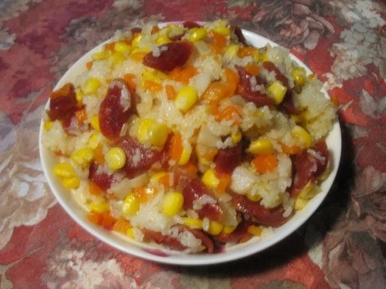 Rezept: Chinesische Reis-Gemüse-Pfanne - Vegan Chinesische Reis-Gemüse-Pfanne - Vegan - Rezept