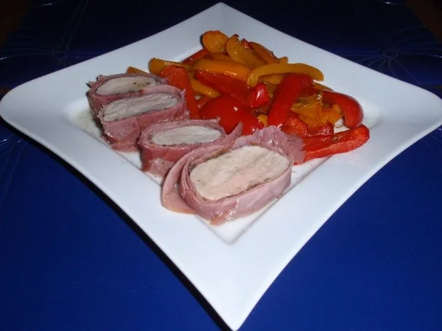 Filet im Schinkenmantel mit Paprikagemüse - Rezept - Bild Nr. 8