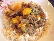 Asiatische Rinder-Mandarinen-Pfanne - Rezept