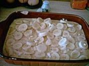 Apfel - Bananenauflauf mit Mandeln - Rezept