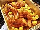 Knoblauch - Hähnchenschenkel - Rezept