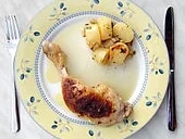 Rezept: Knoblauch - Hähnchenschenkel Knoblauch - Hähnchenschenkel - Rezept