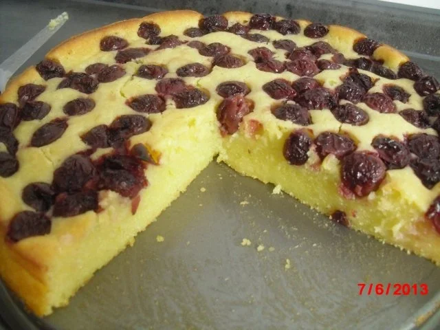 Grießkuchen mit Sauerkirschen,Heiß mit Eis oder Kalt mit Sahne. - Rezept - Bild Nr. 7