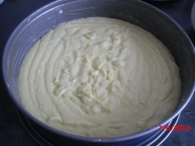 Grießkuchen mit Sauerkirschen,Heiß mit Eis oder Kalt mit Sahne. - Rezept - Bild Nr. 3