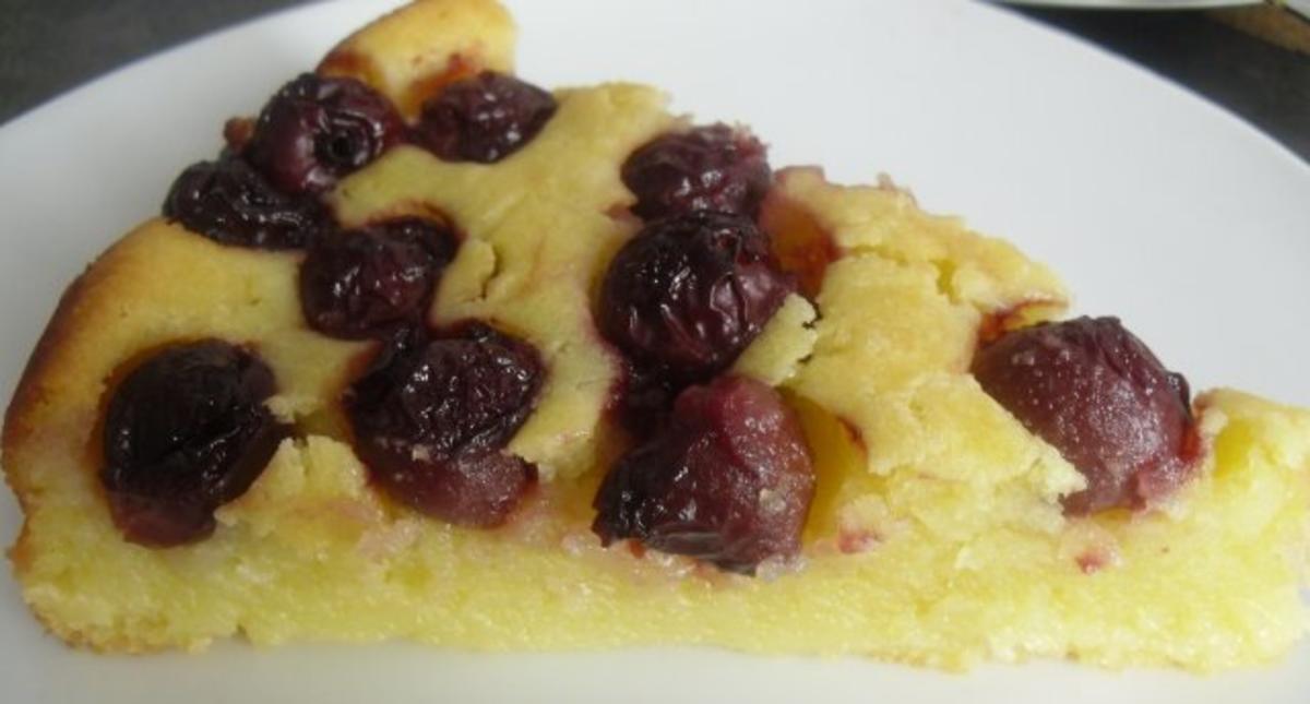 Grießkuchen mit Sauerkirschen,Heiß mit Eis oder Kalt mit Sahne ...