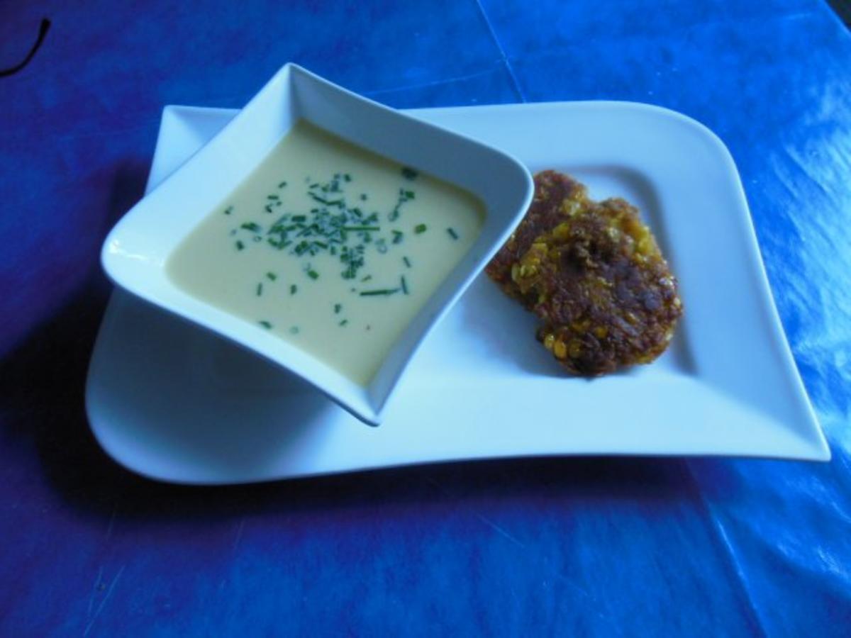 Suppe: Maissuppe mit Maisblinis - Rezept