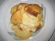 Brot Käse-Auflauf mit Birnen - Rezept