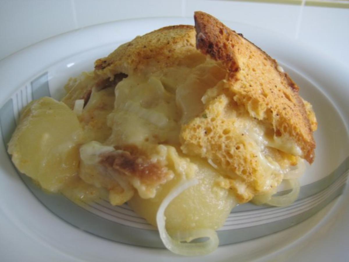 Brot Käse-Auflauf mit Birnen - Rezept - Bild Nr. 2