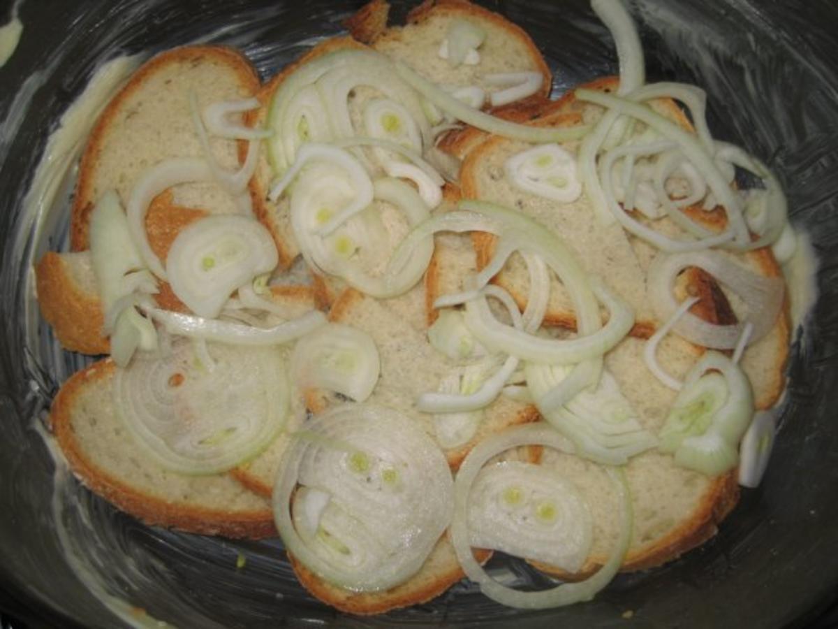 Brot Käse Auflauf mit Birnen - einfach - von strammermax Brot Käse Auflauf mit Birnen - einfach - von strammermax