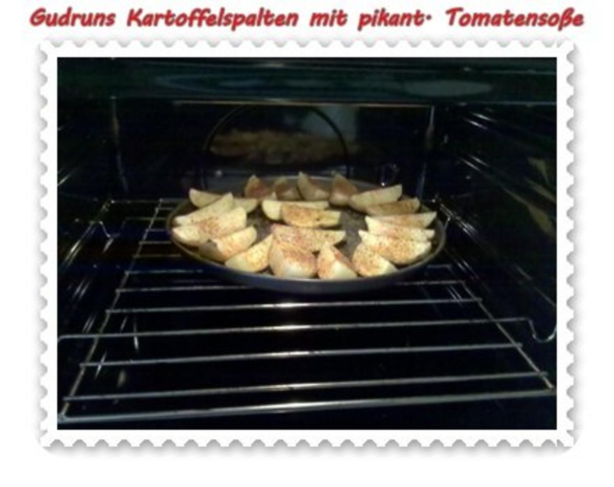 Kartoffeln: Kartoffelspalten mit pikanter Tomatensoße - Rezept - Bild Nr. 7
