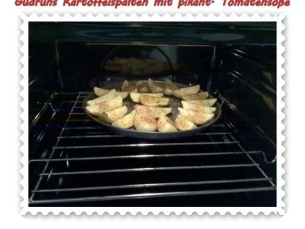 Kartoffeln: Kartoffelspalten mit pikanter Tomatensoße - Rezept - Bild Nr. 7
