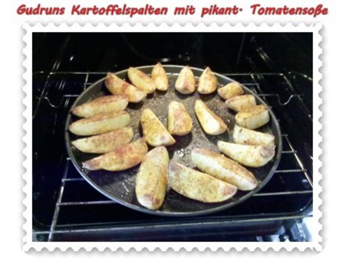 Kartoffeln: Kartoffelspalten mit pikanter Tomatensoße - Rezept - Bild Nr. 8