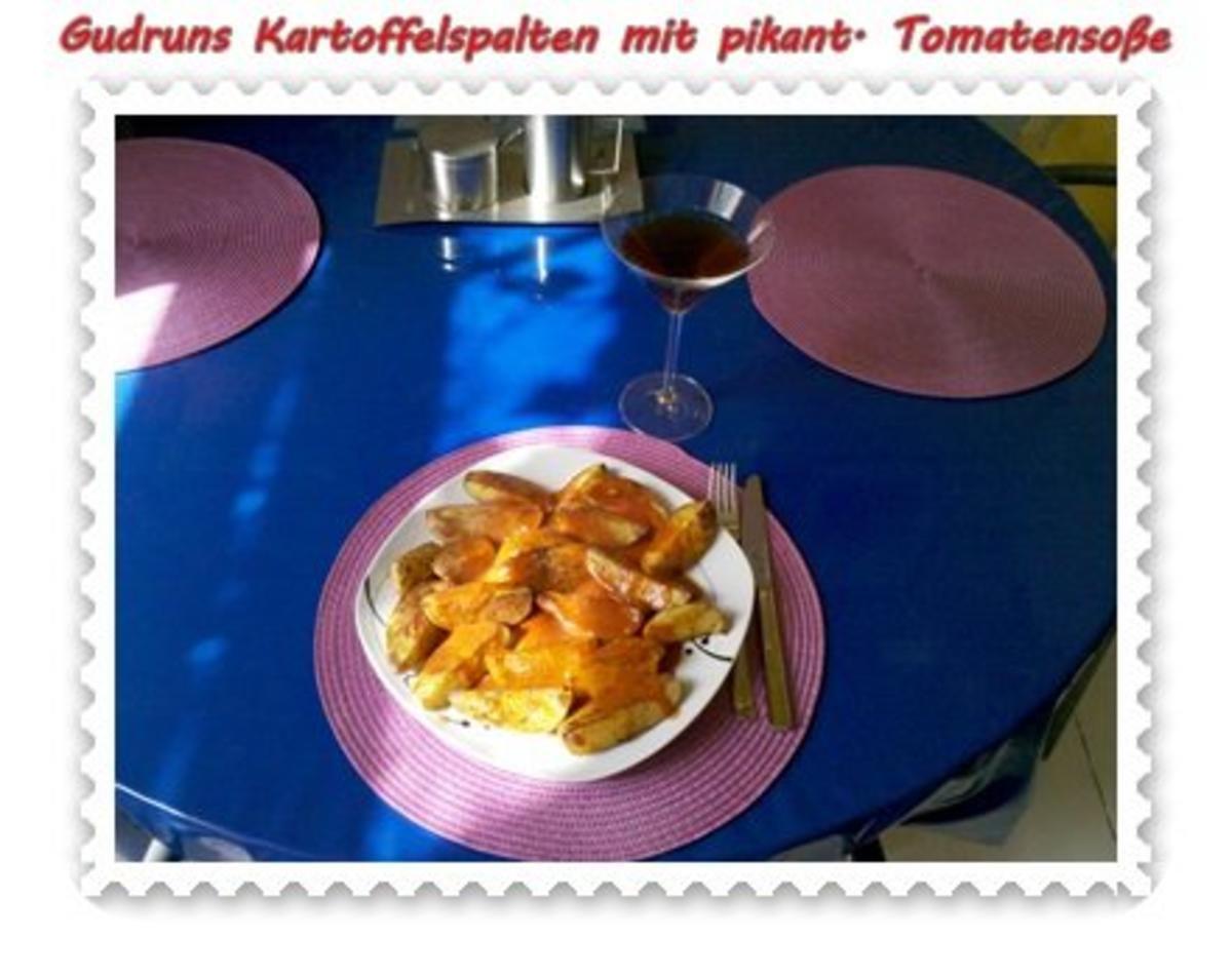 Kartoffeln: Kartoffelspalten mit pikanter Tomatensoße - Rezept - Bild Nr. 9