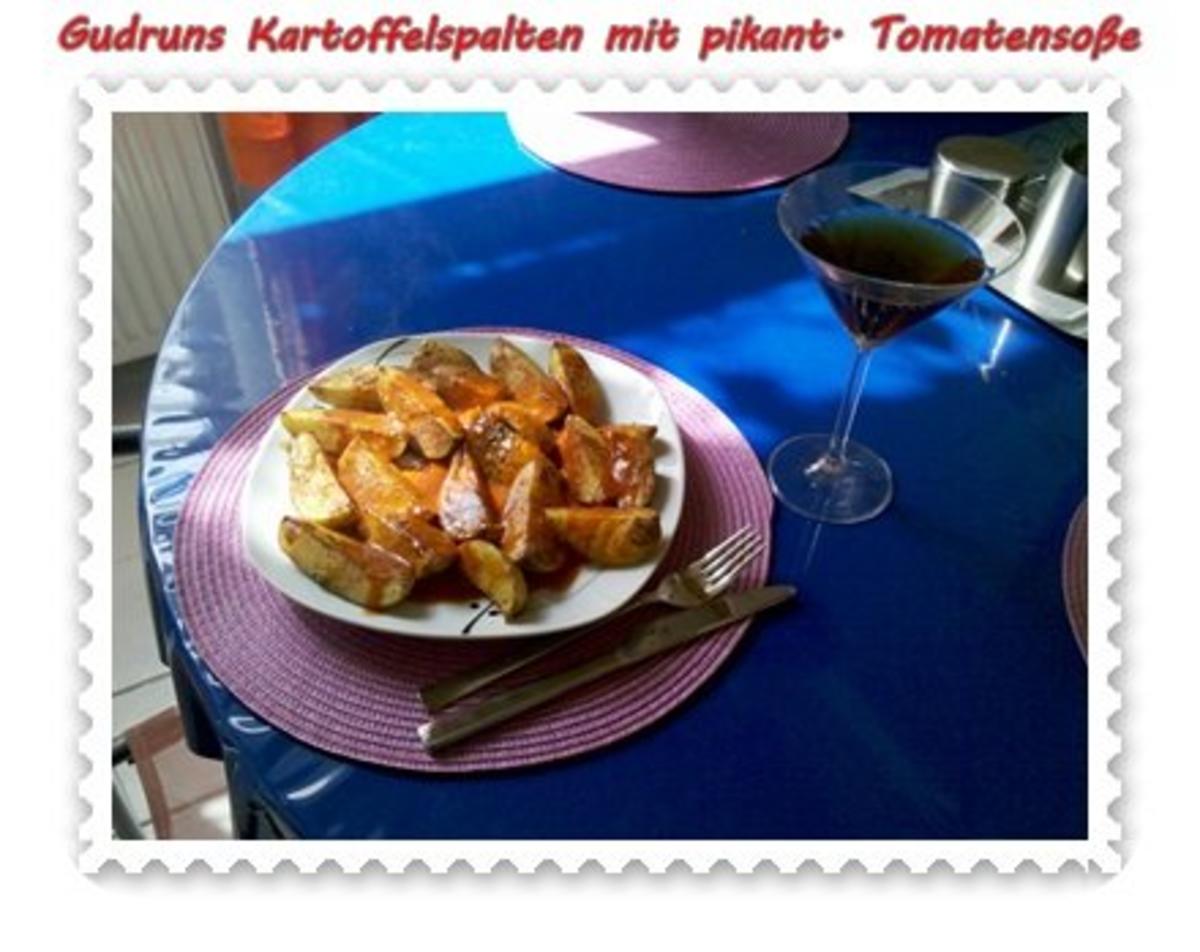 Kartoffeln: Kartoffelspalten mit pikanter Tomatensoße - Rezept - Bild Nr. 10