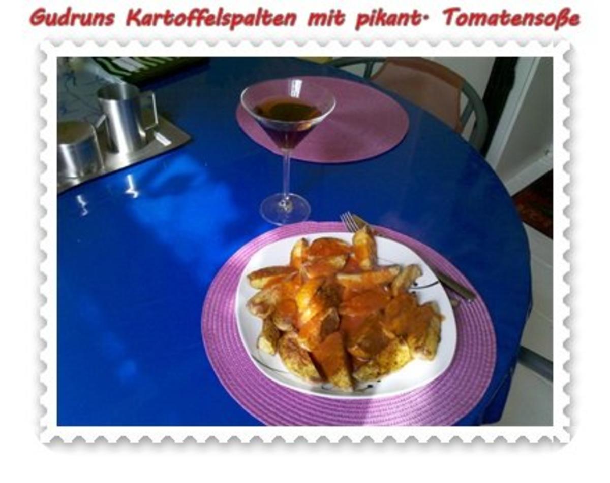 Kartoffeln: Kartoffelspalten mit pikanter Tomatensoße - Rezept - Bild Nr. 11