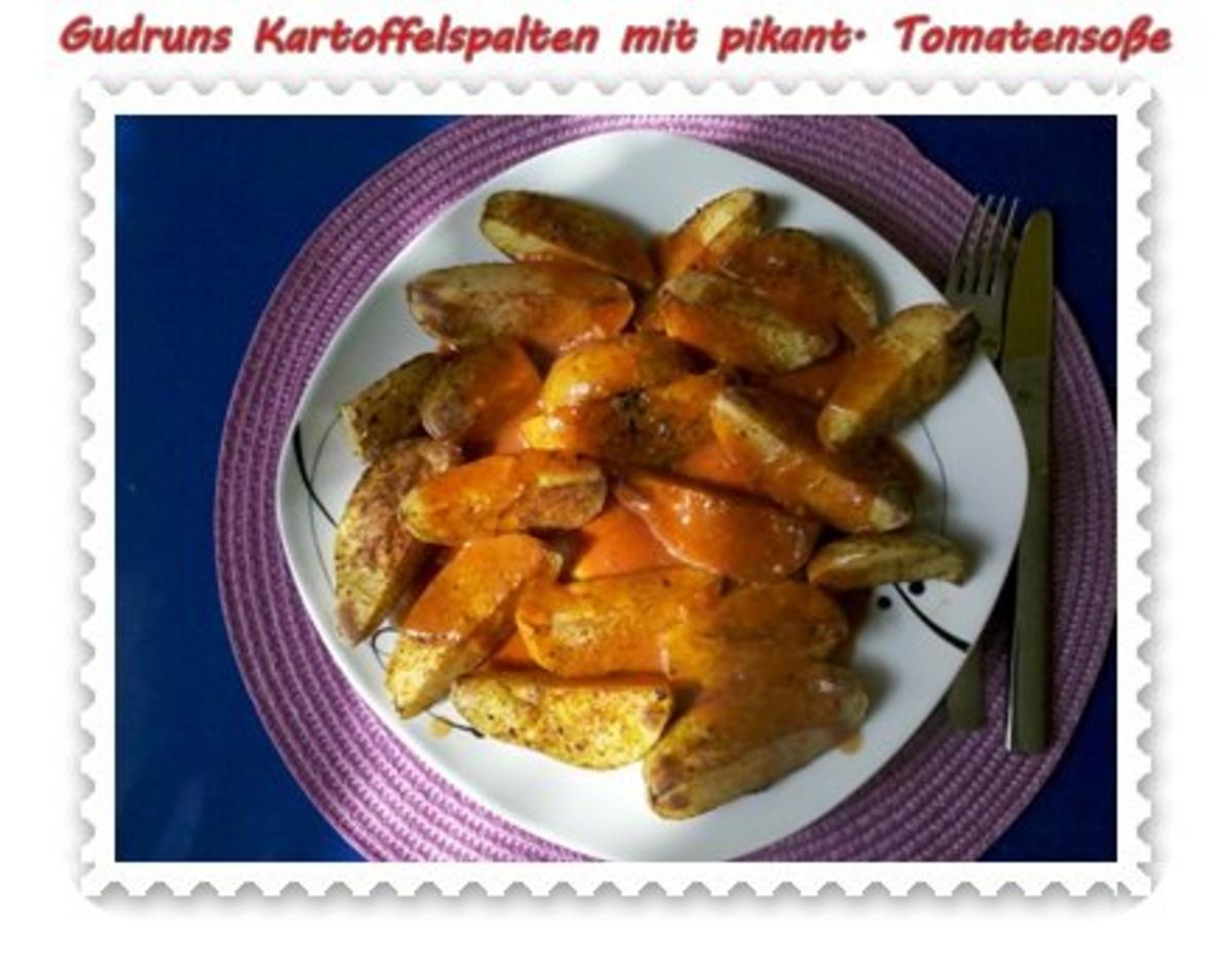 Kartoffeln: Kartoffelspalten mit pikanter Tomatensoße - Rezept - Bild Nr. 12