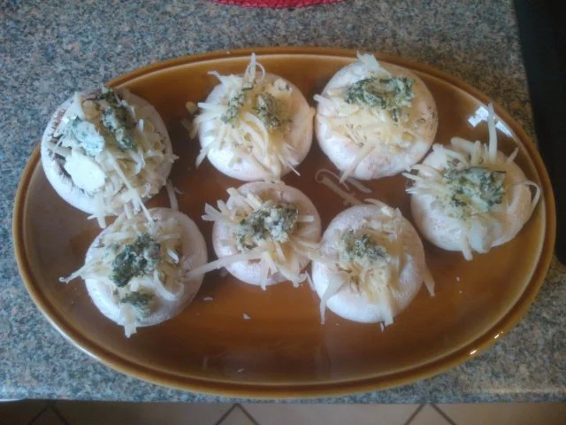 Antipasti - gefüllte Champignons vom Grill - Rezept - Bild Nr. 2