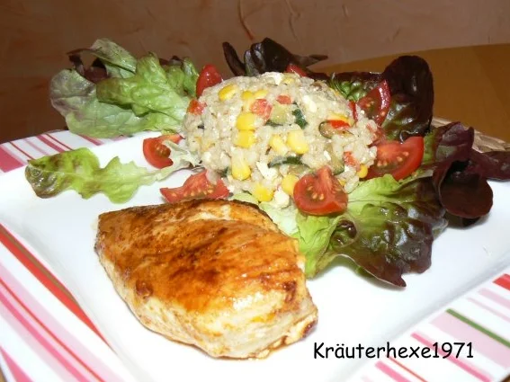 Graupensalat mit Hähnchenbrustfilet - Rezept - Bild Nr. 3