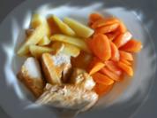 Putenbraten mit glasierten Karotten - Rezept