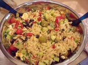 Kritharaki-Antipasti-Salat - Rezept