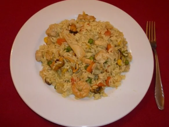 Rezept: Pfannengericht - Paella für Anfänger(innen) ;-) Bild Nr. 4 Pfannengericht - Paella für Anfänger(innen) ;-) - Rezept - Bild Nr. 4