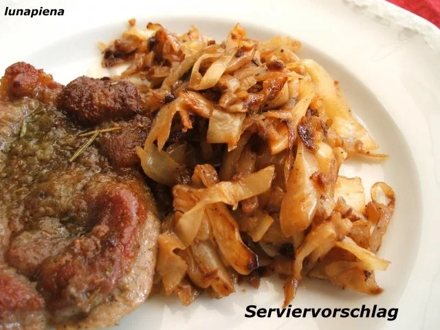 Rezept: Gemüse: Weißkraut geröstet Bild Nr. 2 Gemüse: Weißkraut geröstet - Rezept - Bild Nr. 2