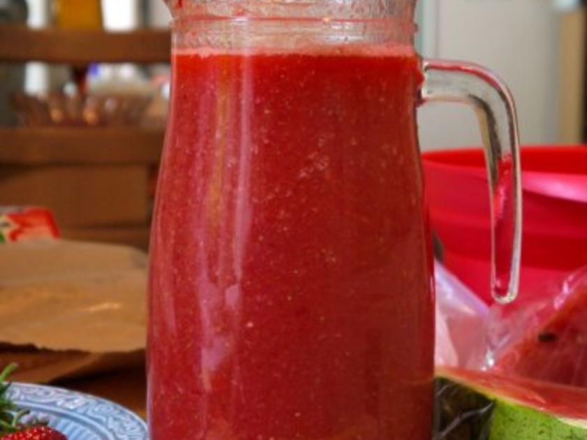 Erdbeer-Melonen-Drink - Rezept mit Bild - kochbar.de