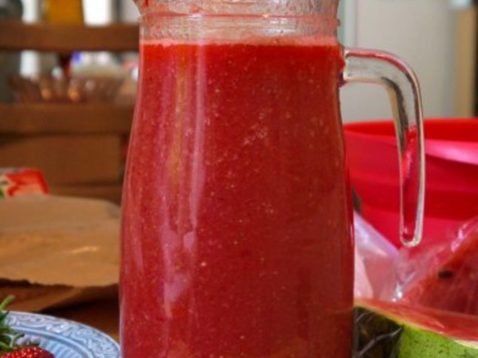 Erdbeer-Melonen-Drink - Rezept mit Bild - kochbar.de