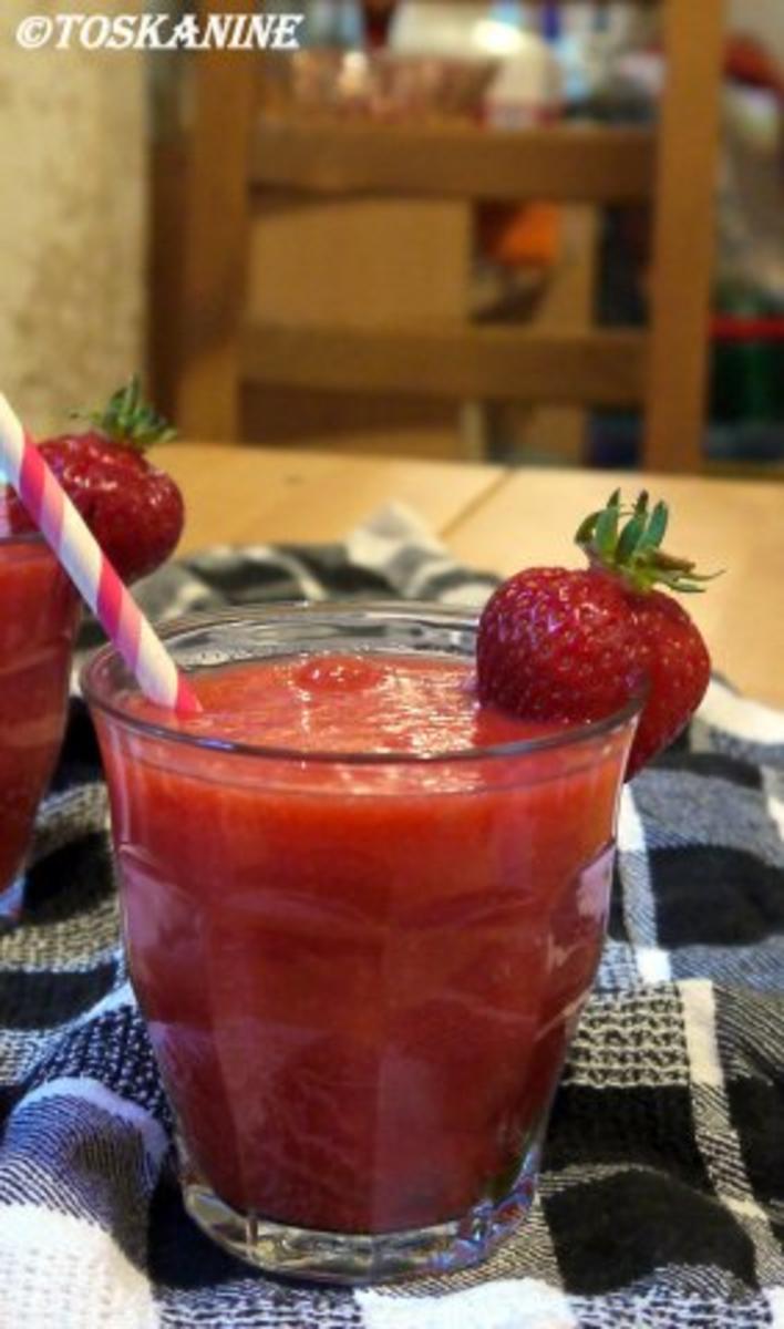 Erdbeer-Melonen-Drink - Rezept