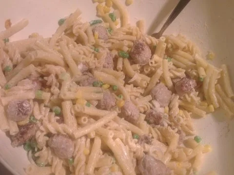 Rezept: Nudelsalat nach Omas Rezept - schnell, einfach und super lecker! Nudelsalat nach Omas Rezept - schnell, einfach und super lecker! - Rezept