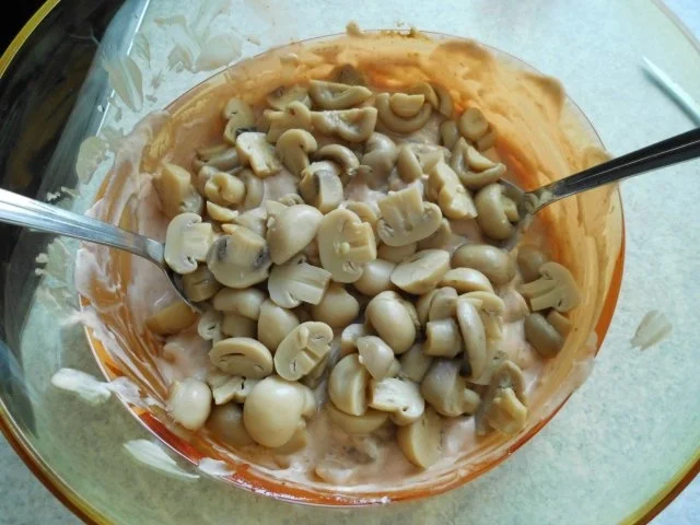 Rezept: Spargel/Champignon/Eier-Salat Bild Nr. 5 Spargel/Champignon/Eier-Salat - Rezept - Bild Nr. 5