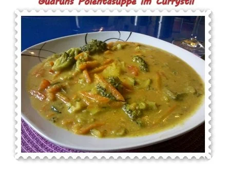 Suppe: Polentasuppe im Currystil - Rezept