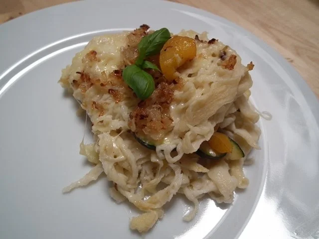 Käsespätzle mit Gemüseeinlage - Rezept